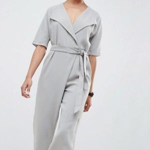 Wrap Jumpsuit with Belt
